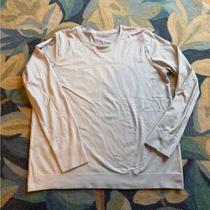 lululemon Swifty Long Sleeve Tee size 10. Light blue/gray
